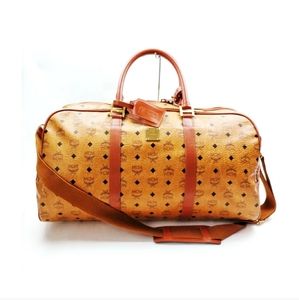 MCM monogram travel bag